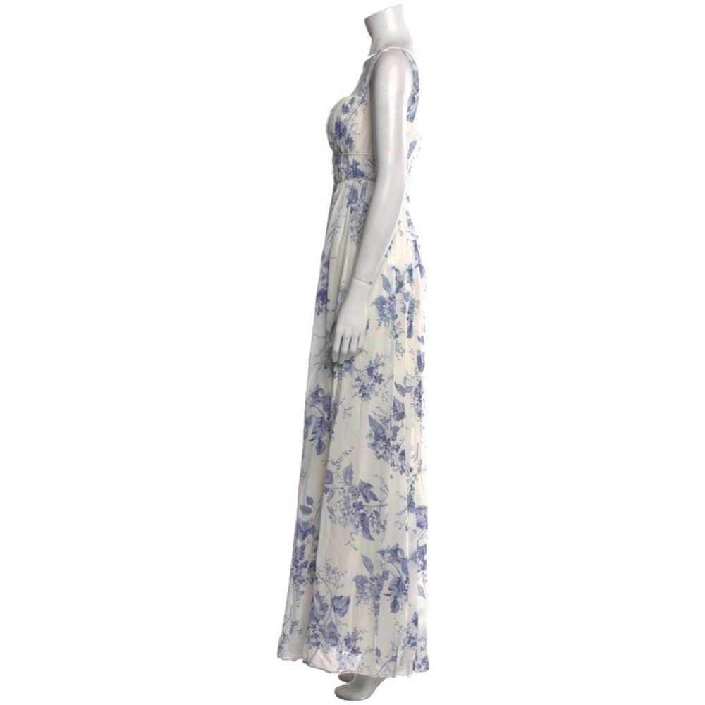 BHLDN REFORMATION Jayde Pale Blue Floral Maxi Dress Size 2 NWT - Picture 11 of 13